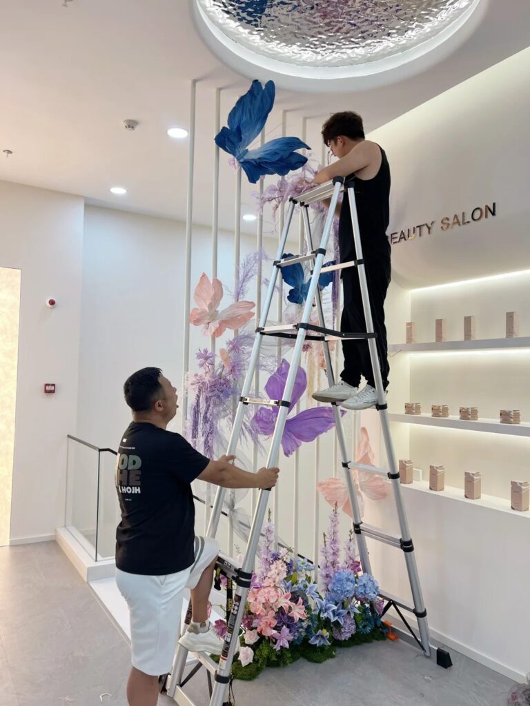 Trang trí ngày phụ nữ cho salon