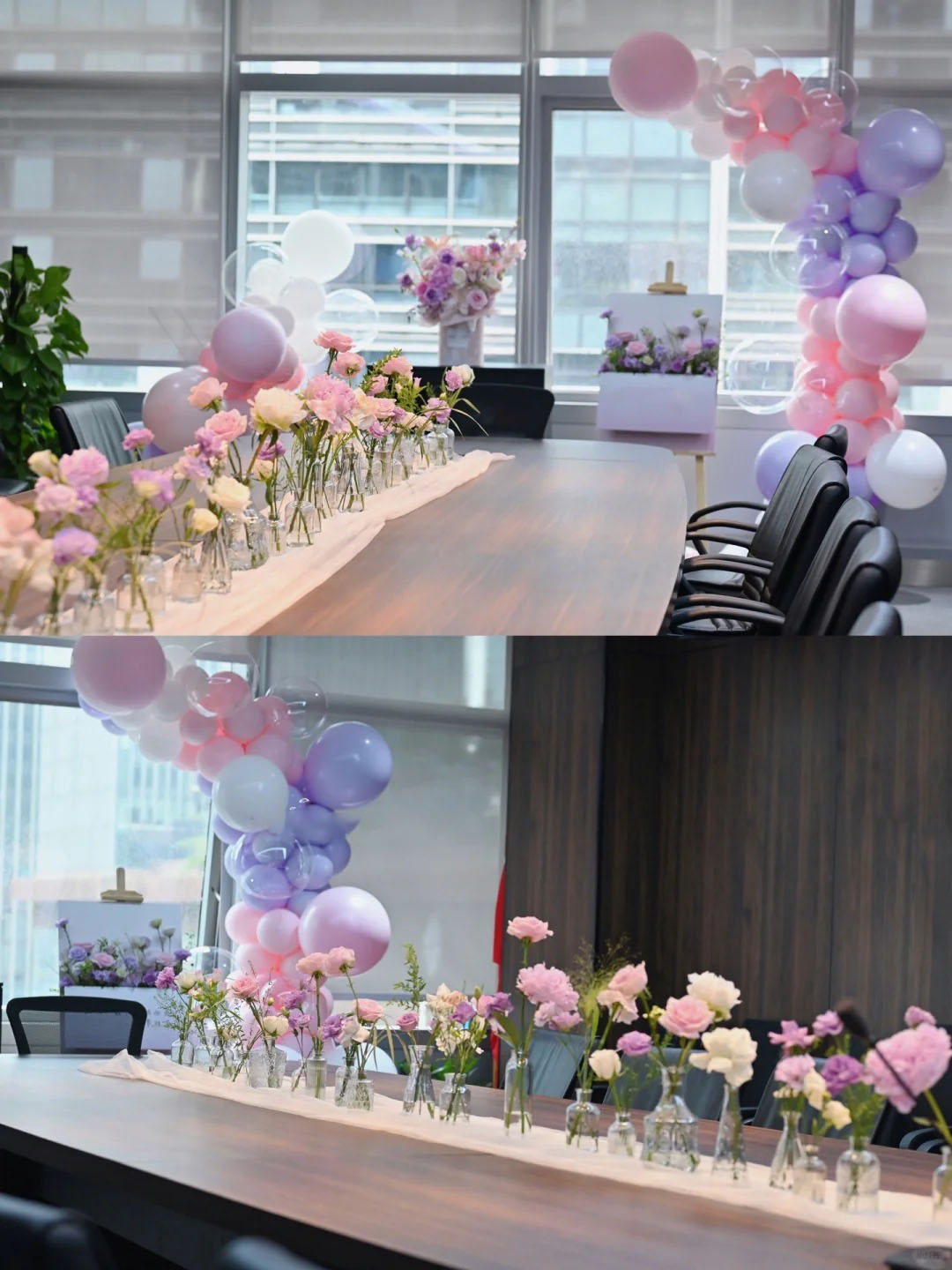 Trang trí ngày phụ nữ ở phòng họp công ty