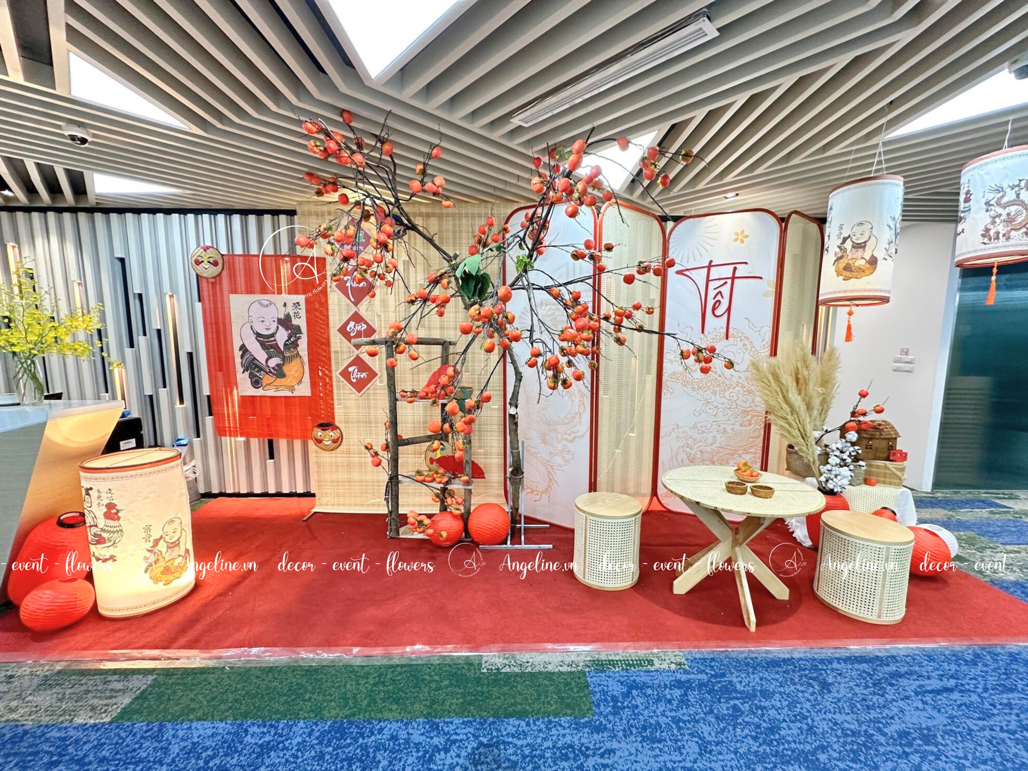 Trang trí tết cho văn phòng