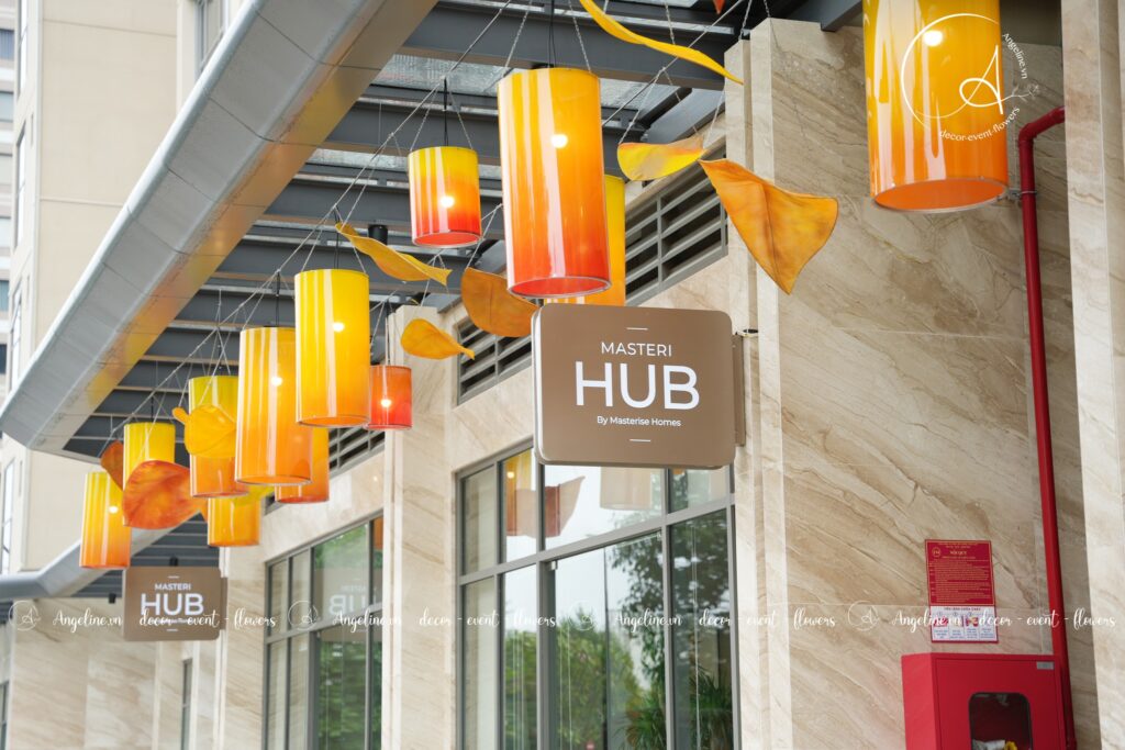 Trang trí trung thu tại Masteri Hub