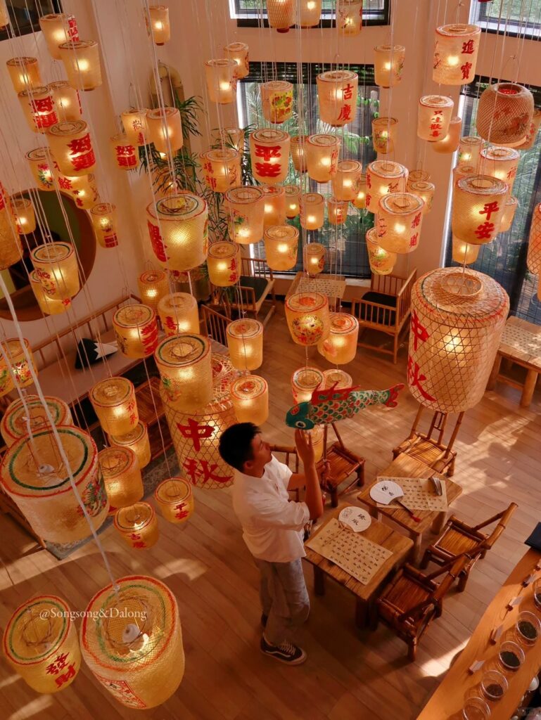 trang trí trung thu nhà hàng