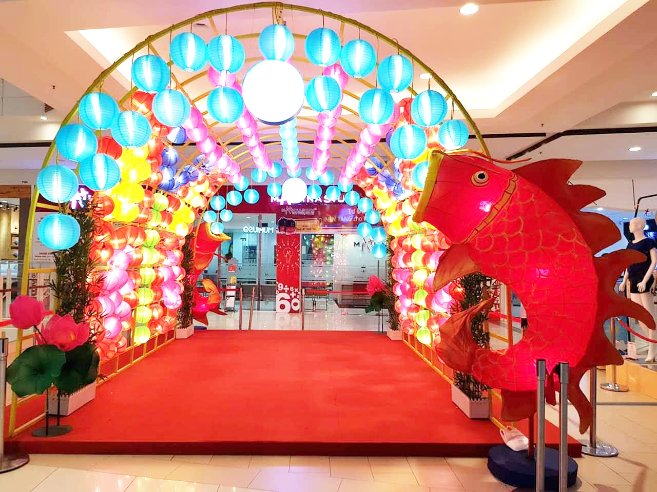 trang trí trung thu trung tâm thương mại 4
