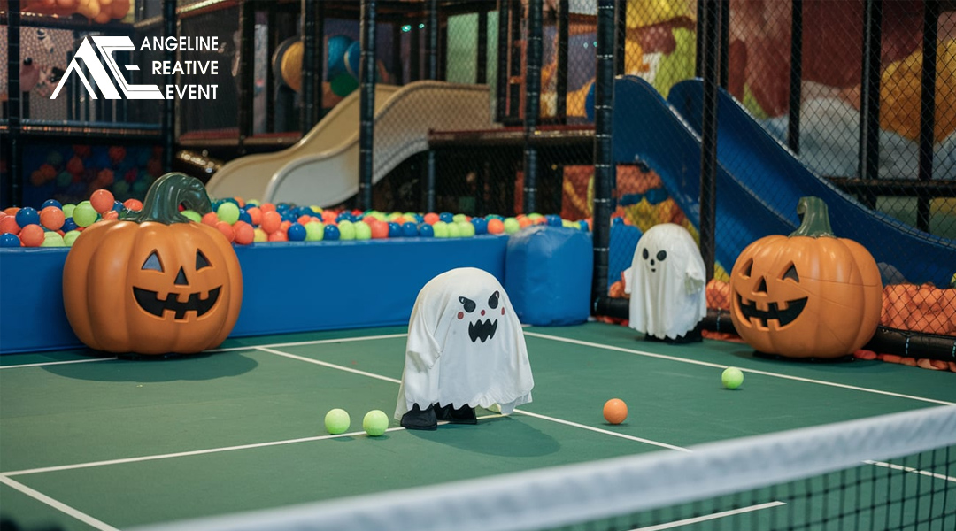 Khu vực ném bóng Halloween