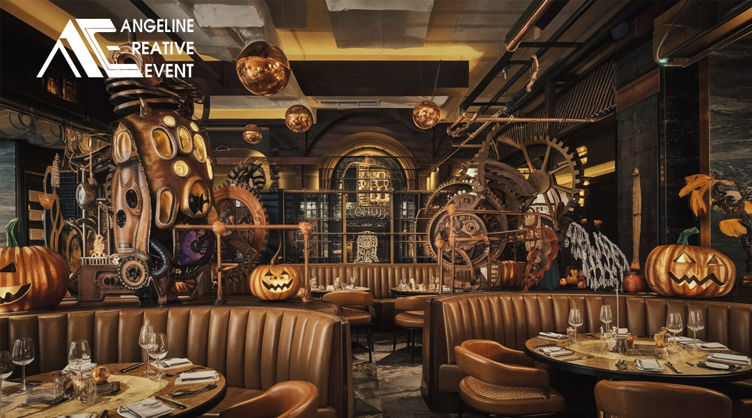 Trang trí Halloween cho nhà hàng phong cách Steampunk