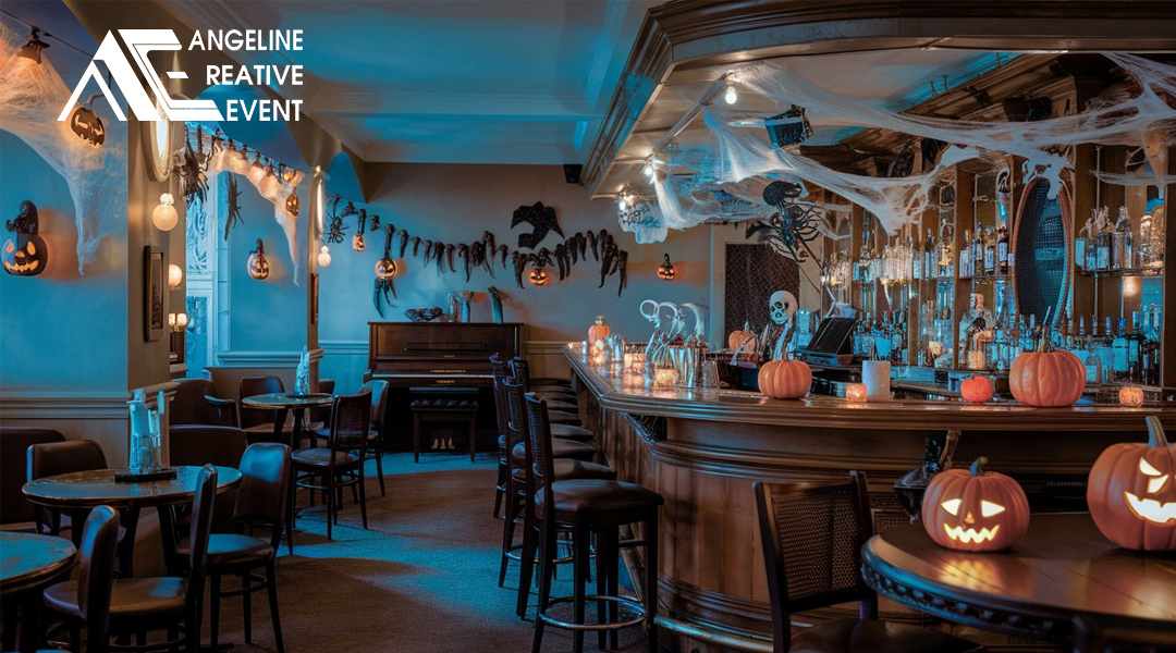 Trang trí Halloween cho quán Bar phong cách cổ điển