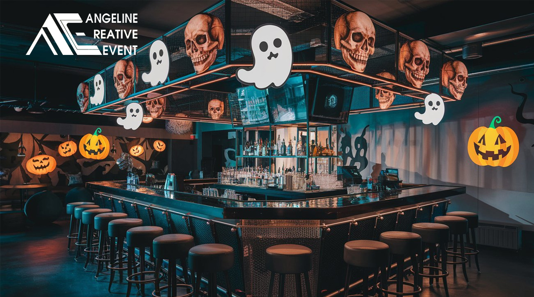 Trang trí Halloween cho quán Bar phong cách hiện đại và phá cách