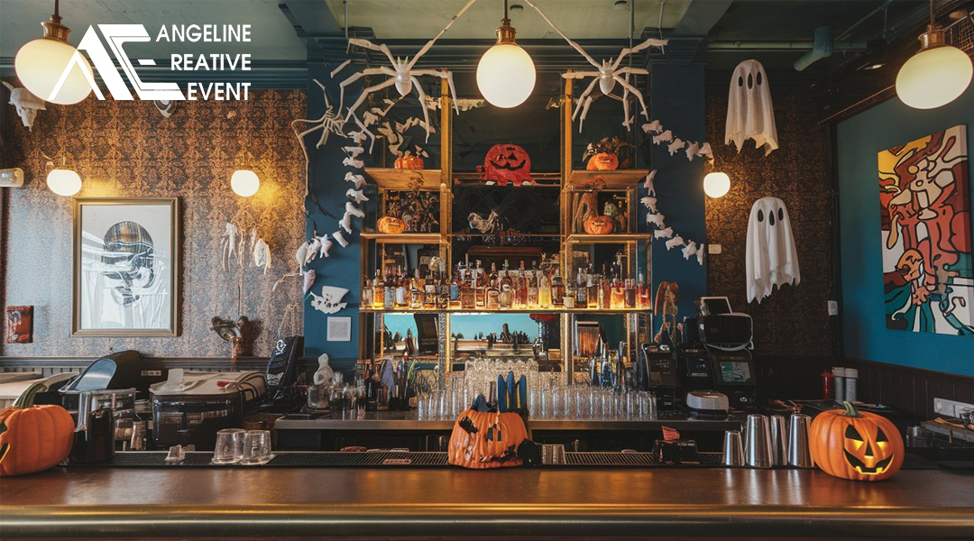 Trang trí Halloween quán Bar phong cách hoà trộn
