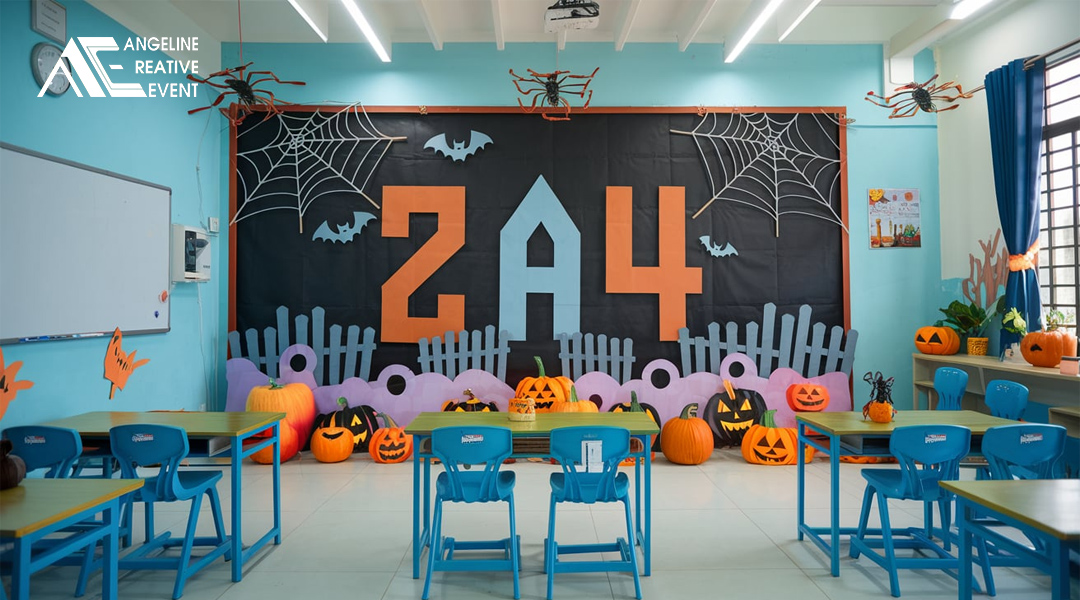 Trang trí Halloween tại lớp học