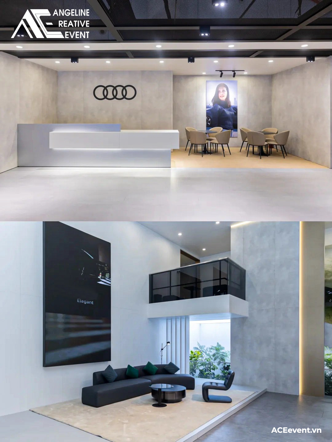 Gian hàng triển lãm xe audi