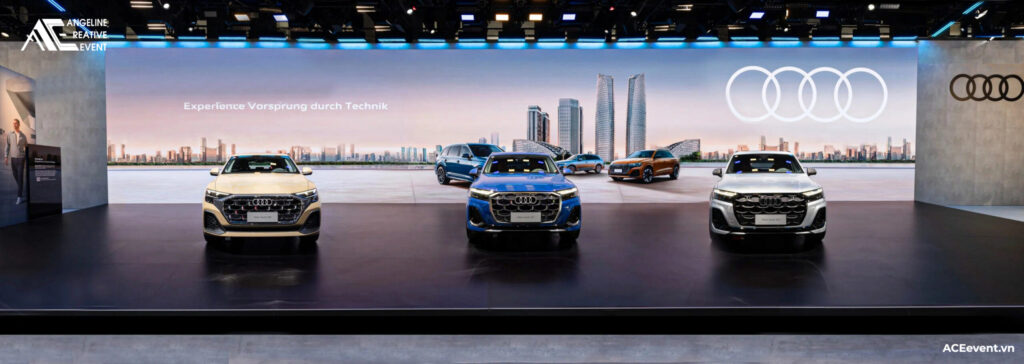 Gian hàng triển lãm xe audi