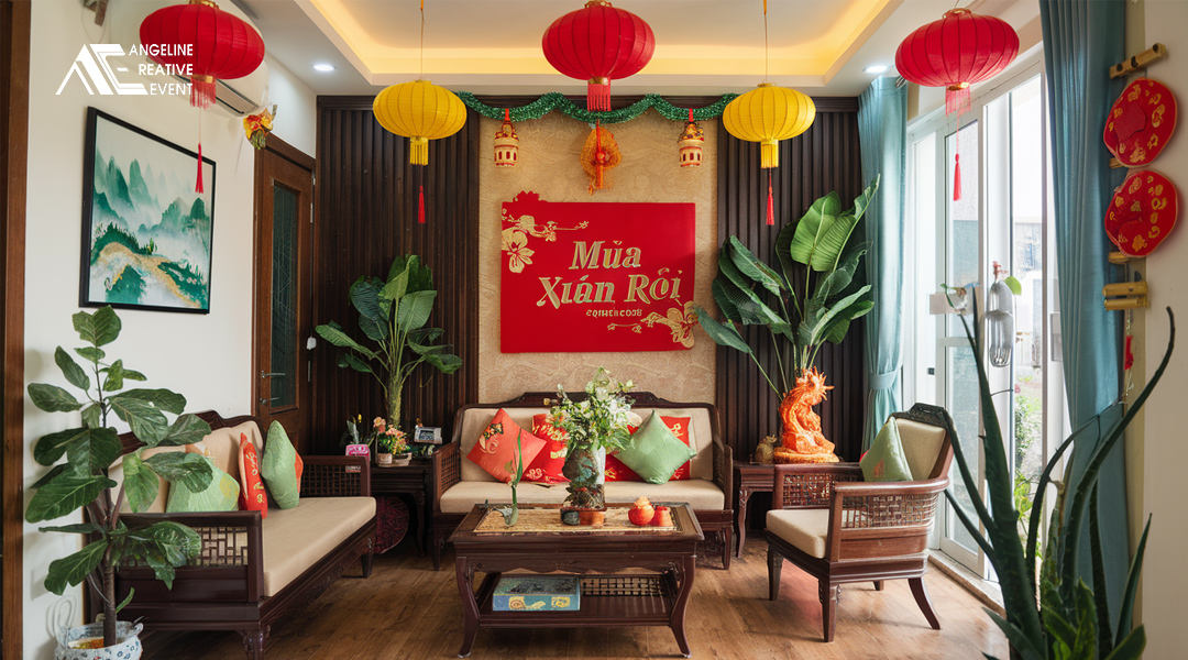 Màu sắc trang trí Tết