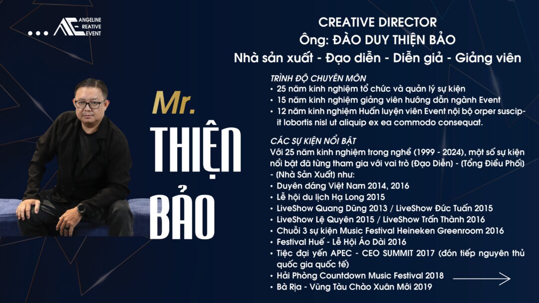 Creative Director Đào Duy Thiện Bảo