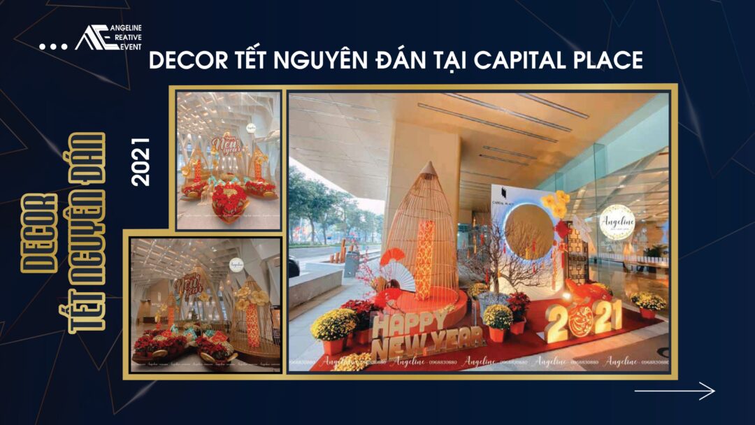 Decor tết nguyên đán tại captital place