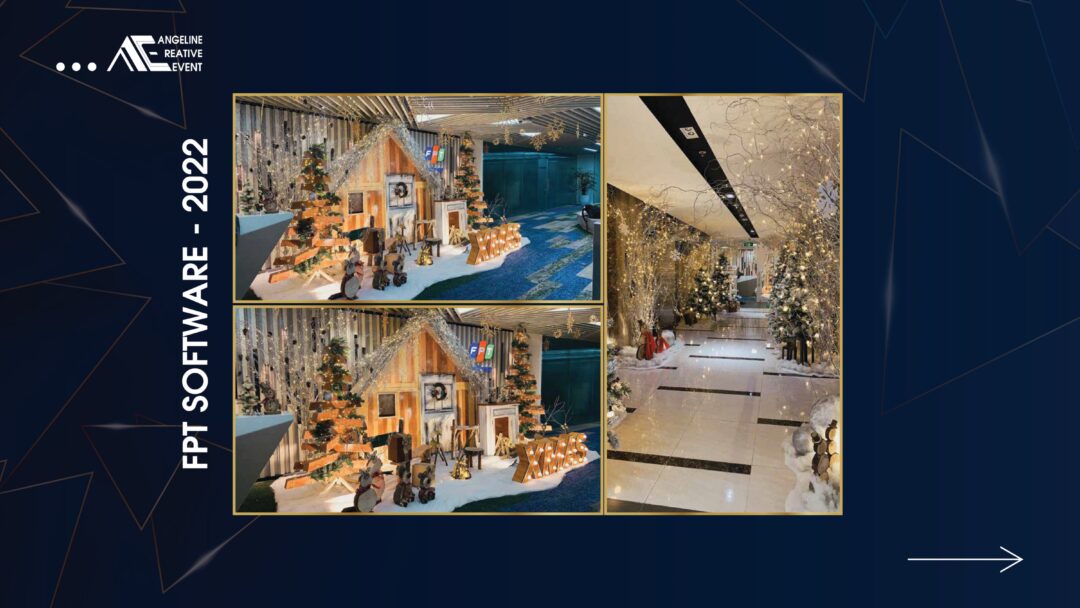 Decor giáng sinh FPT Software 2022