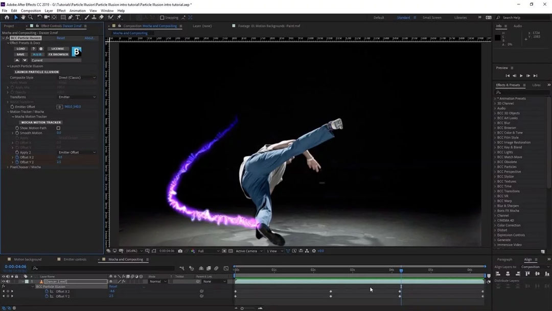 Công cụ tạo hiệu ứng chuyển động Adobe After Effects