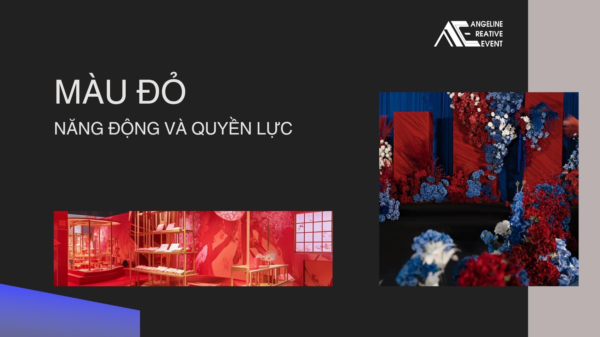 Sử dụng màu đỏ trong tổ chức sự kiện