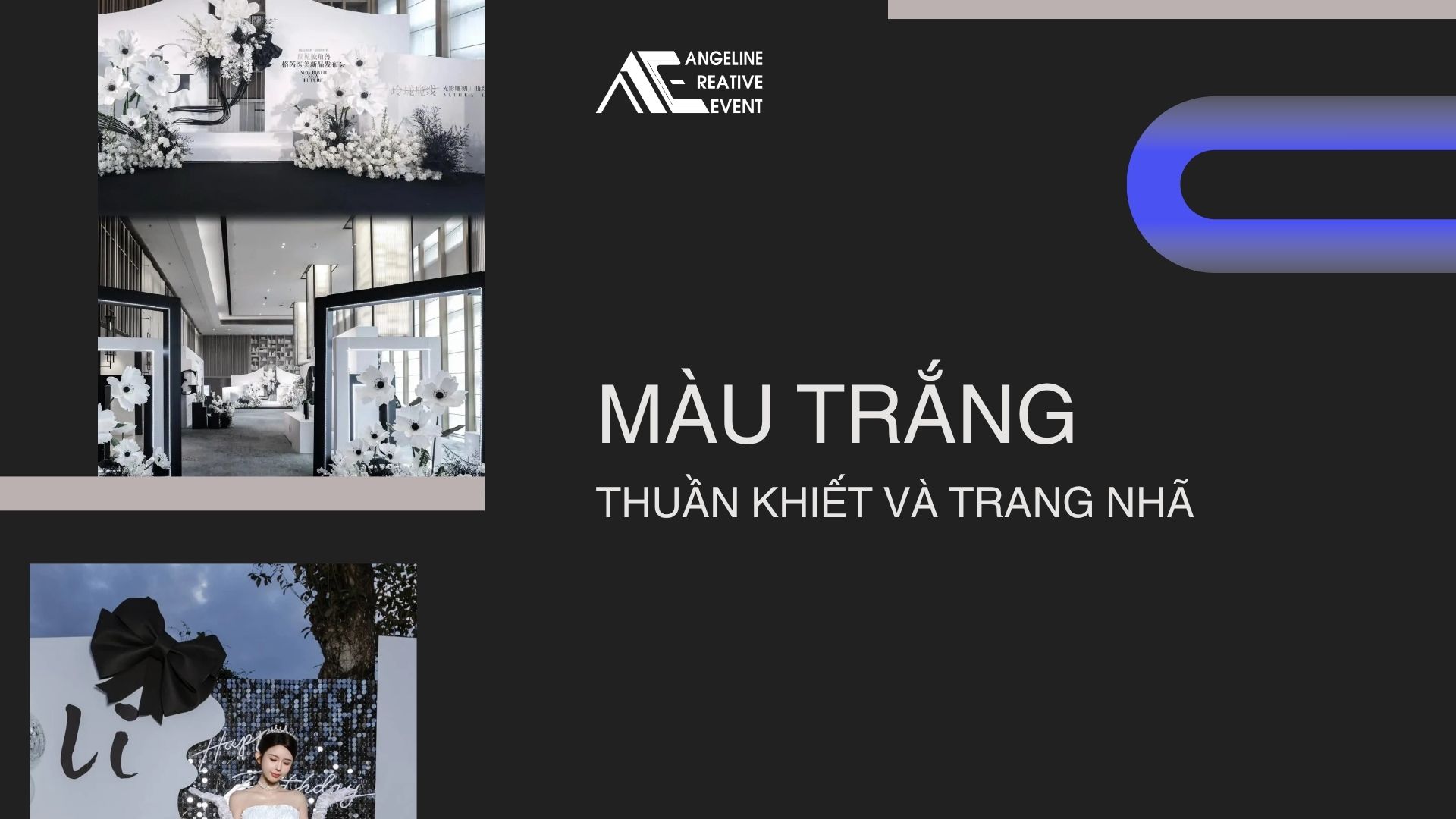 Sử dụng màu trắng trong tổ chức sự kiện