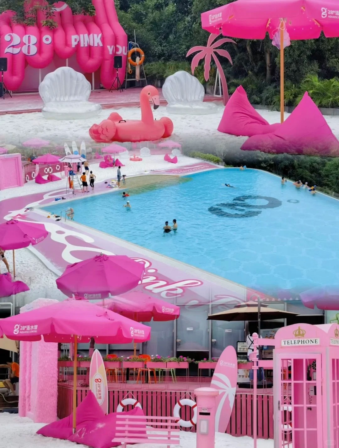 Trang trí pool party