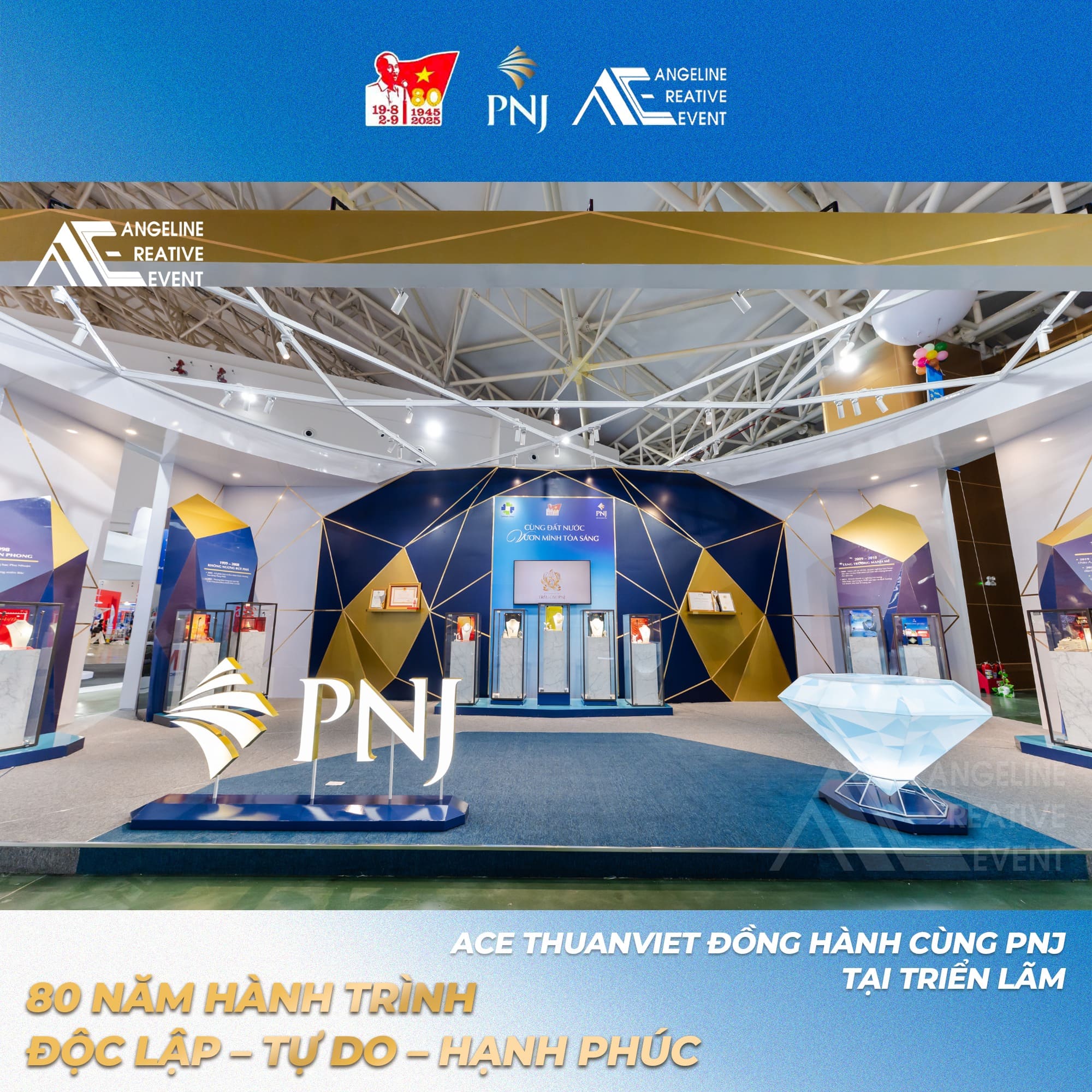 Gian hàng triển lãm PNJ