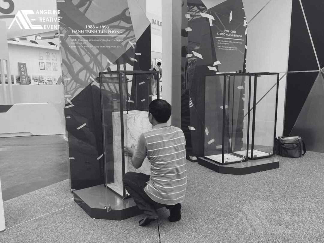 Thi công gian hàng triển lãm PNJ