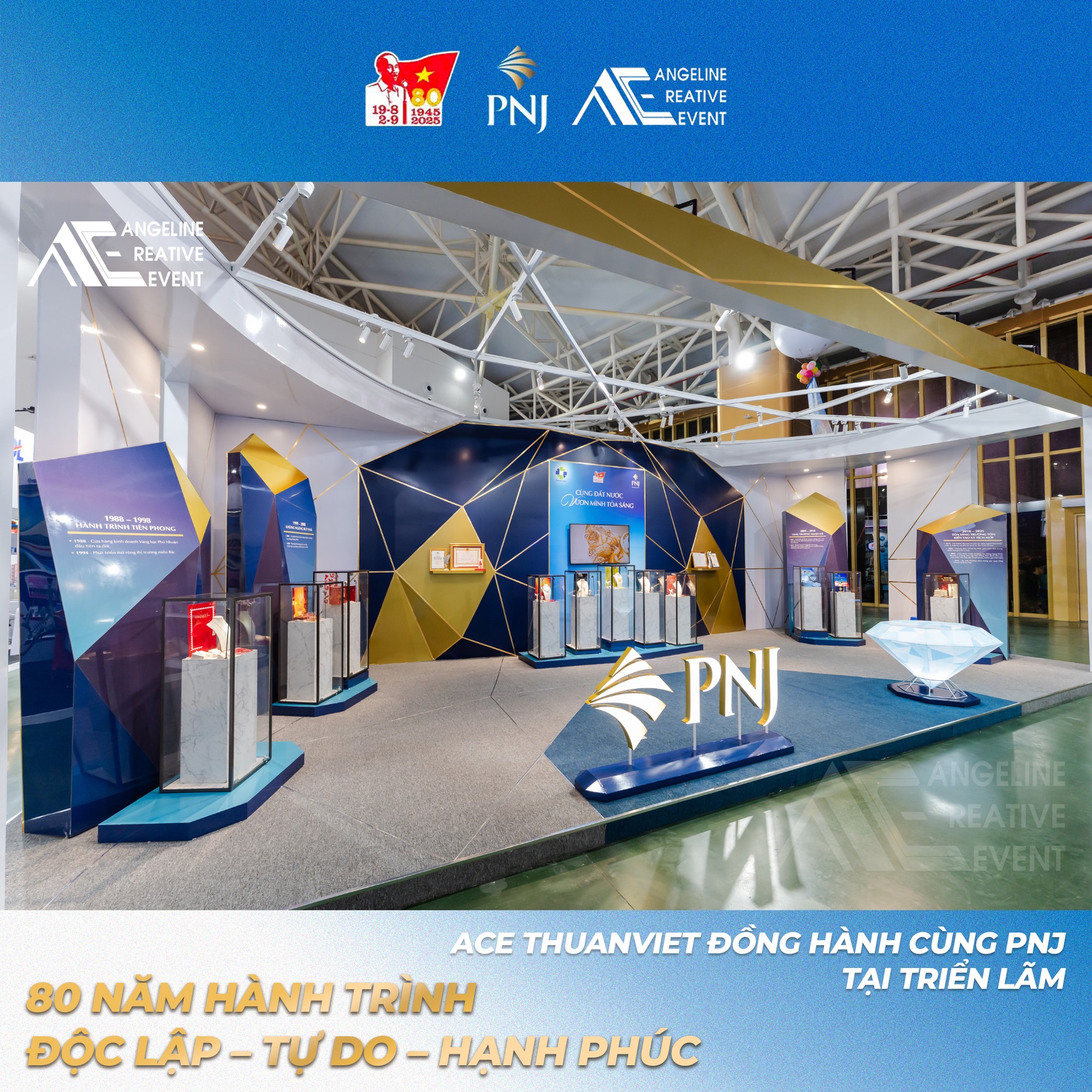 Gian hàng PNJ tại VEC