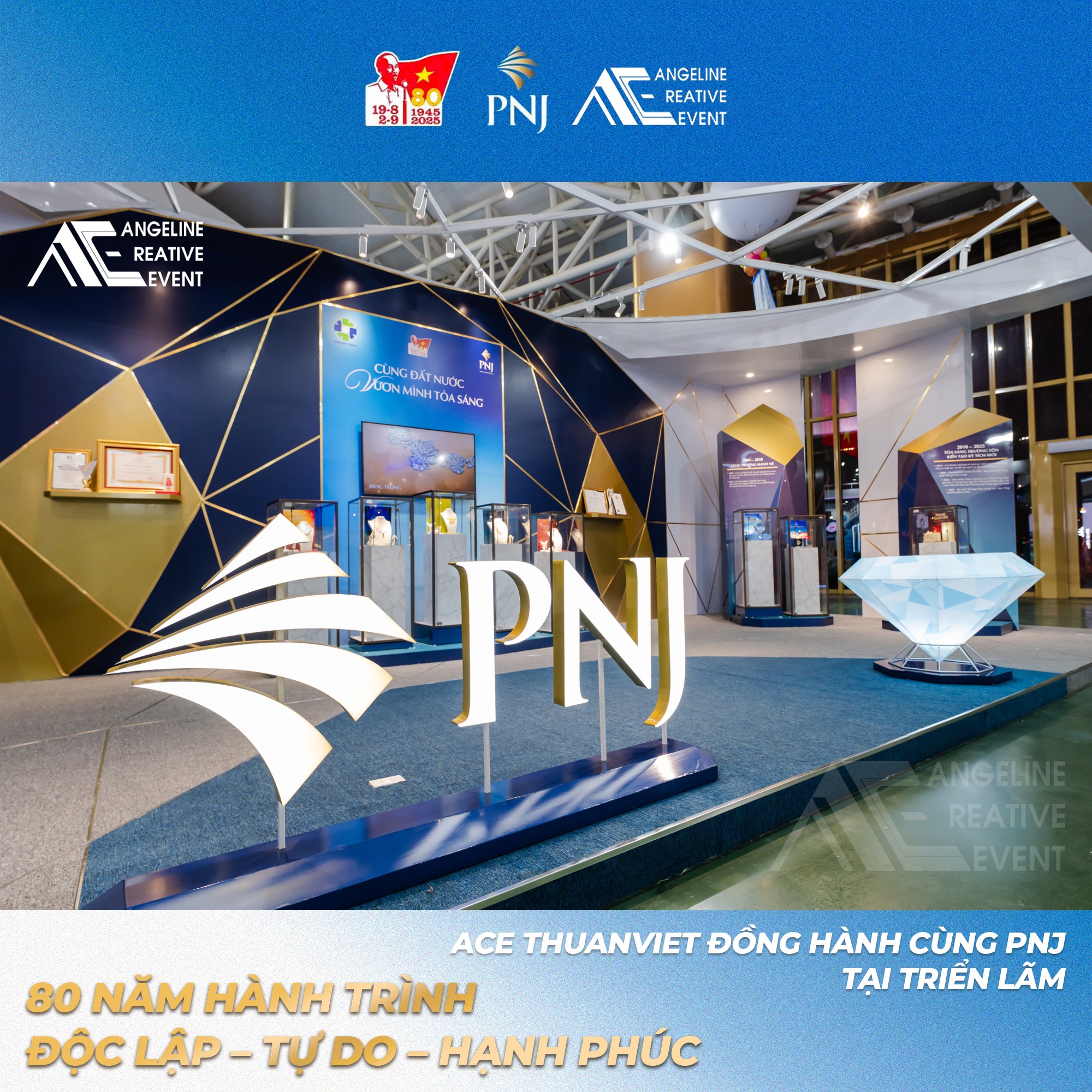 Gian hàng PNJ tại VEC