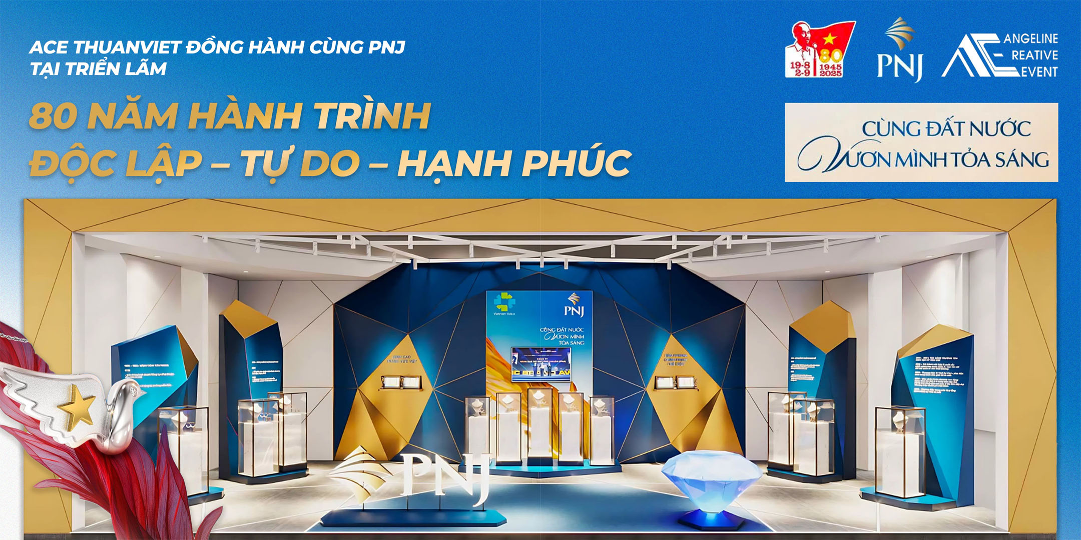 Gian hàng PNJ tại VEC