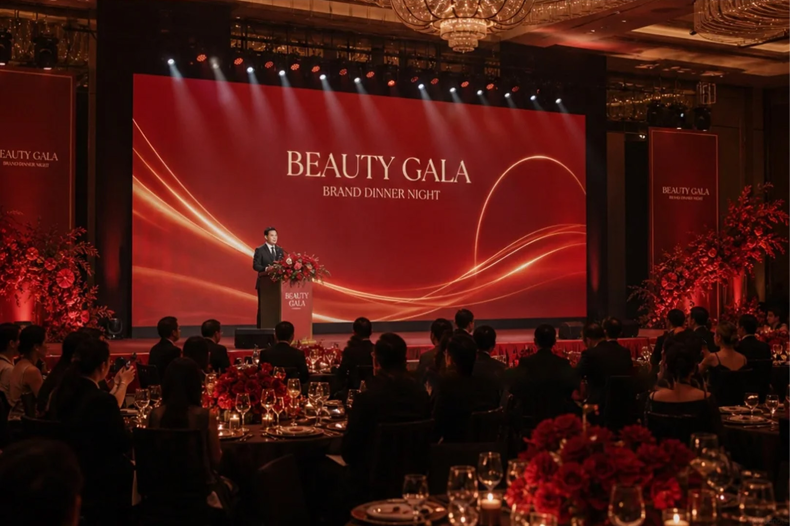 Concept Gala Dinner tri ân khách hàng và đối tác theo phong cách sang trọng
